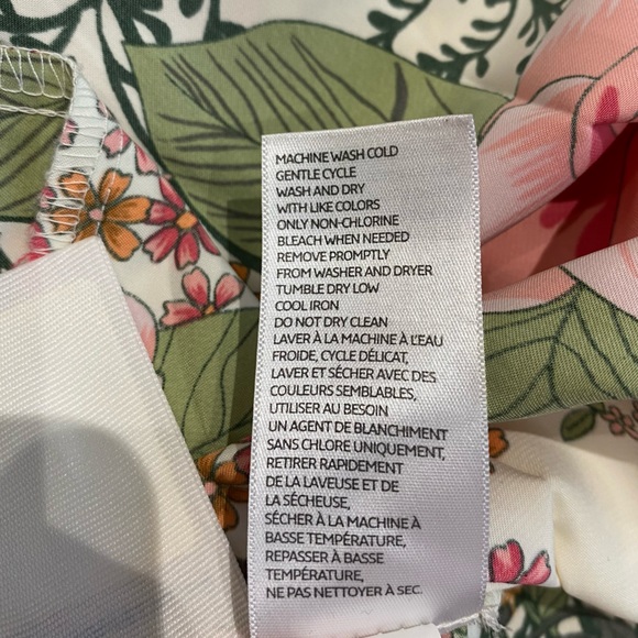 Spring Floral Pleated Mini Skirt, Lightweight, Bold Print, Women’s (US 12) - Picture 10 of 13